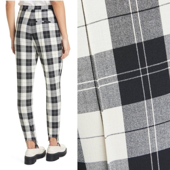 Baum Und Pferdgarten Naleen Tailored Trousers in Ivory & Black Check Size: 4 - Picture 12 of 14
